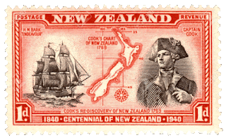James Cook, el primer marino que circunnavegó Nueva Zelanda.
