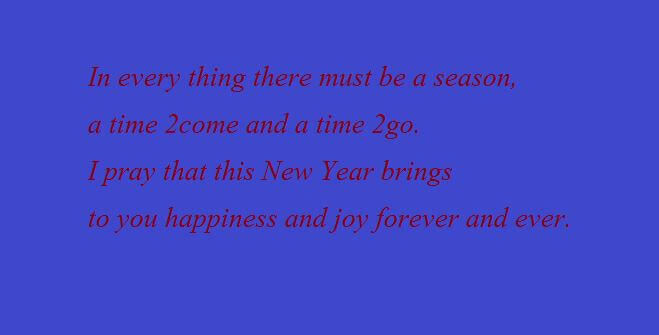 Happy New Year SMS Text Messages