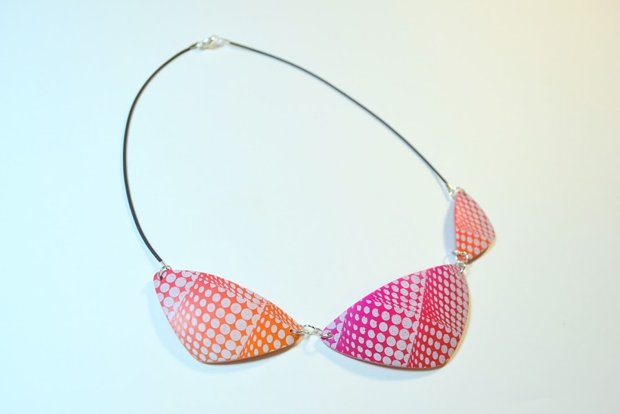 collar silkscreen arcilla polimérica