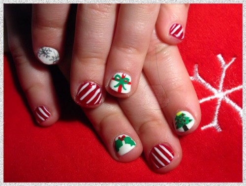 25 Cute and Easy Christmas Nail Designs for Kids - wide 4