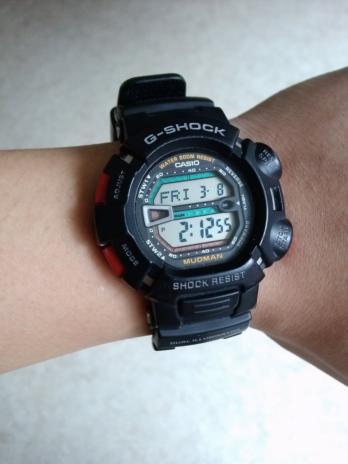 nonexpensive military field watch review: casio g-shock g-9000-1vdr ROK army ver.