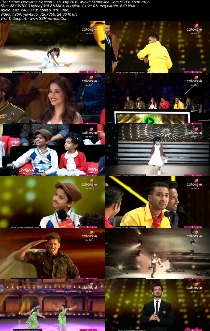 Dance Deewane Season 2 14 July 2019 HDTV 480p Full Show Download