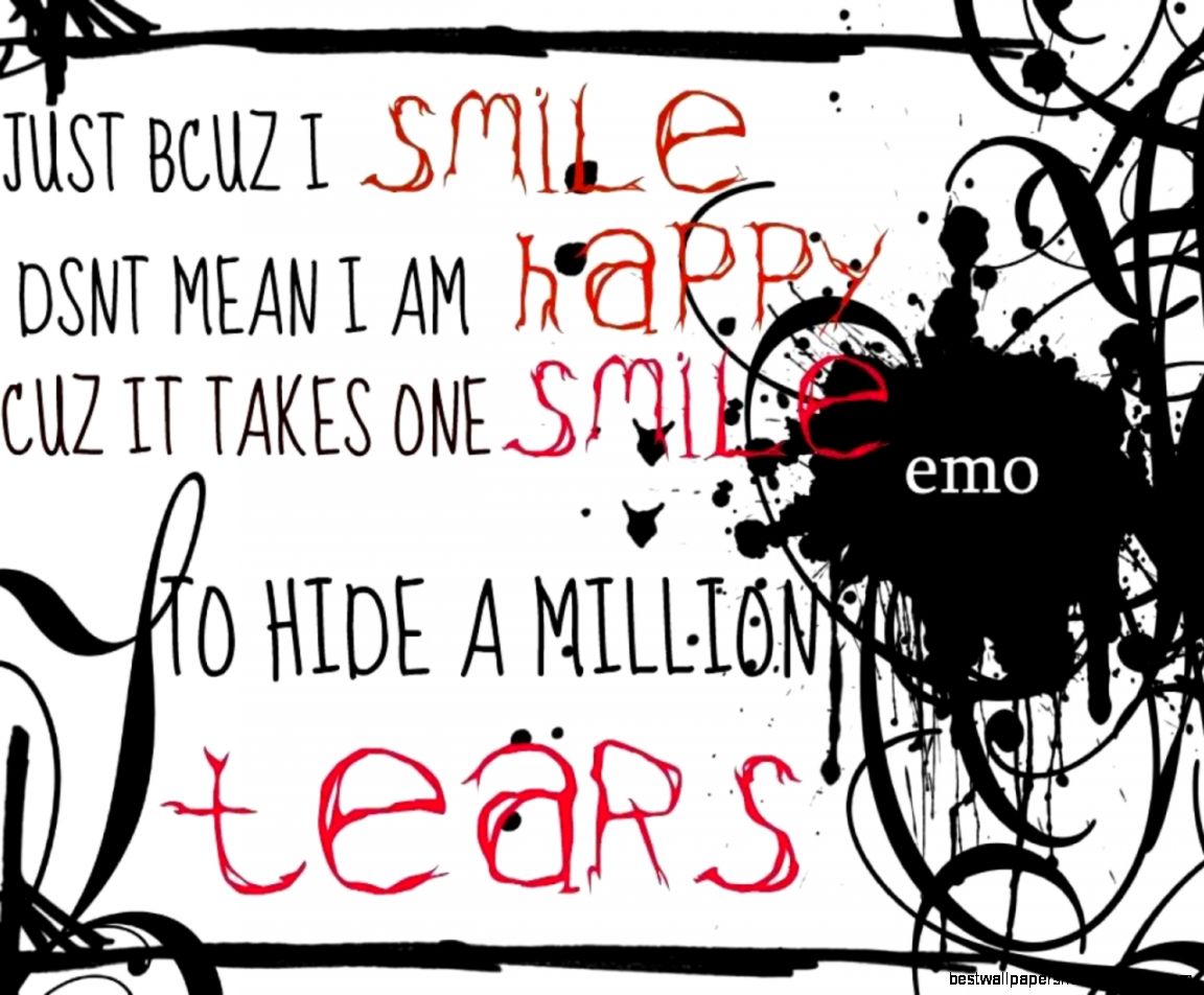 Sad Emo Love Quotes Background HD Desktop Background  Desktop