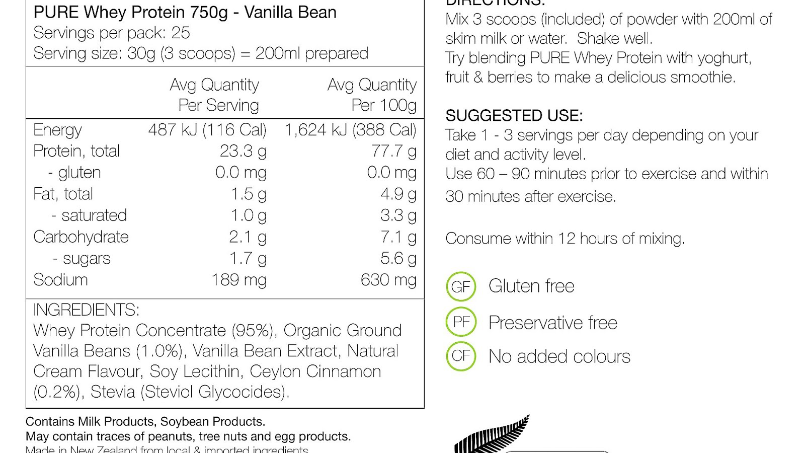 Ingredients In Whey Protein Protein Choices