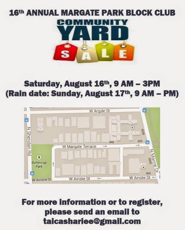 Uptown Update Margate Park Community Yard Sale August 16