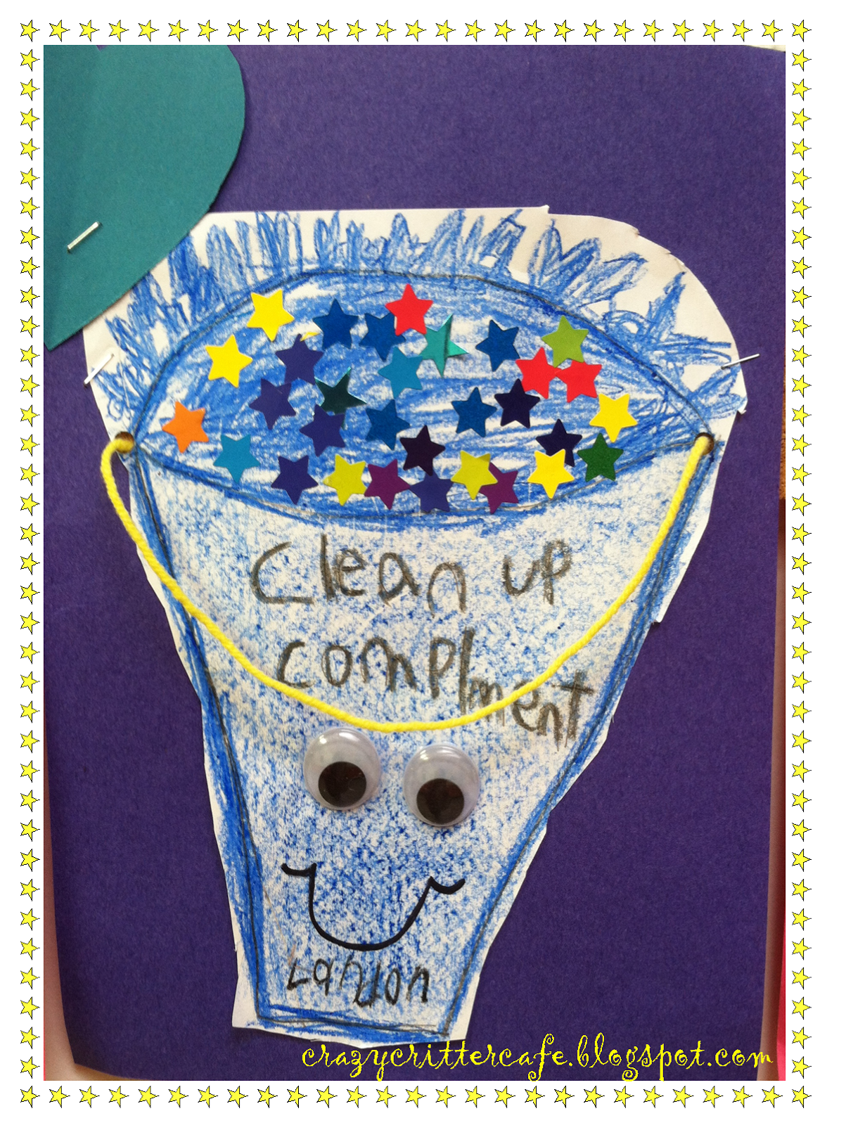 Crazy Critter Cafe Bucket Filling Craftivity End of the Year