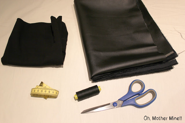 DIY falda con peplum de cuero