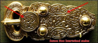 Buckle with intertwined snakes, Sutton Hoo