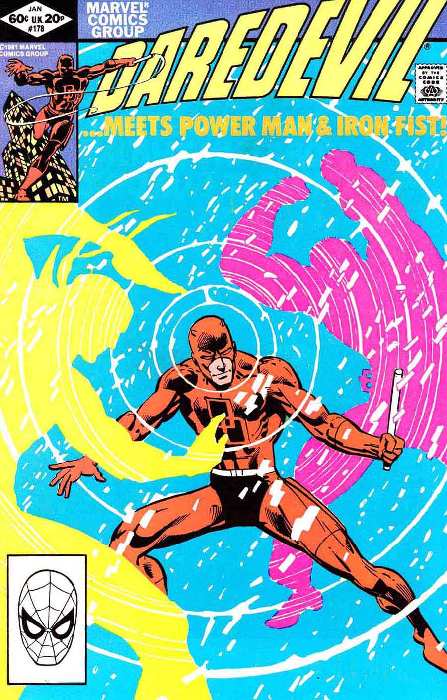 Daredevil v1 #178 marvel comic book cover art by Frank Miller