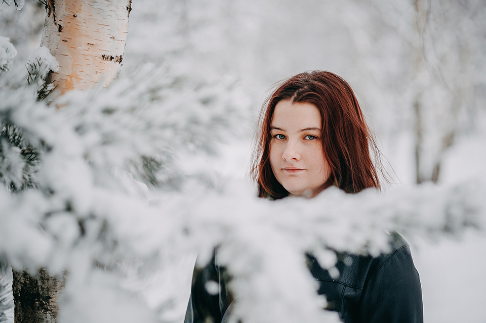 Zimowa sesja plenerowa, Fotograf Niemce, fotograf Lublin, fotograf Lubartów, sesja w lesie