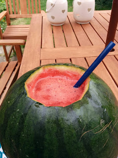 Watermelon Cooler in a Watermelon