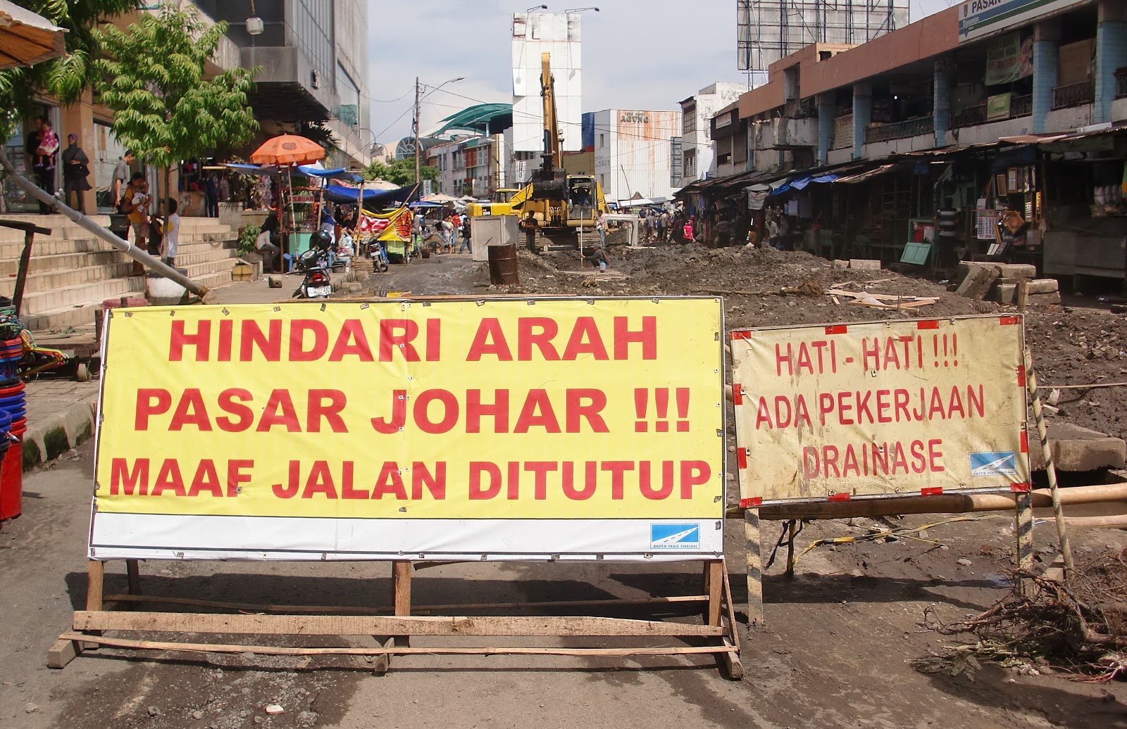 Semarang Newsline Proyek Pekerjaan Saluran  Johar  Omset 