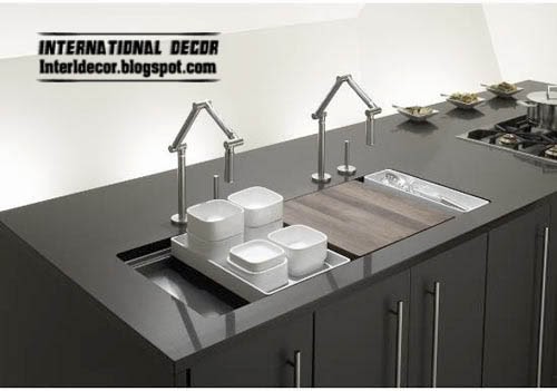 modern kitchen sinks 2014, black kitchen sink
