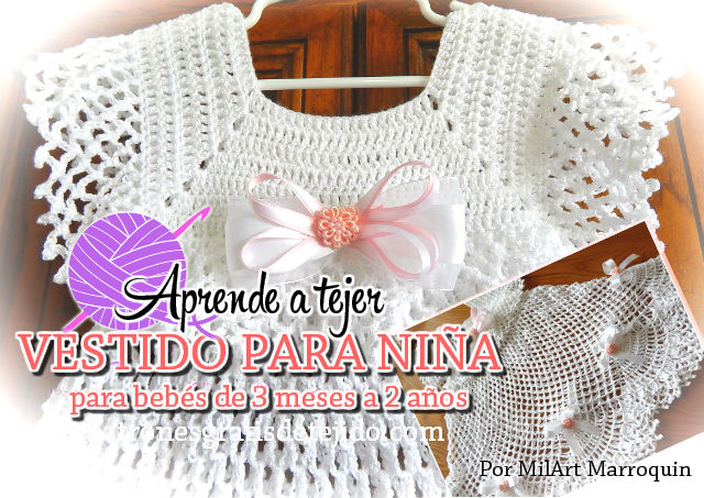 omitir Perforar autoridad Cómo tejer un vestido para bautismo / Tutorial crochet