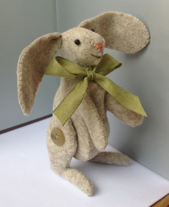 Little Green Cottage Designs Little Felt Bunny and Free Bunny Embroidery Patterns