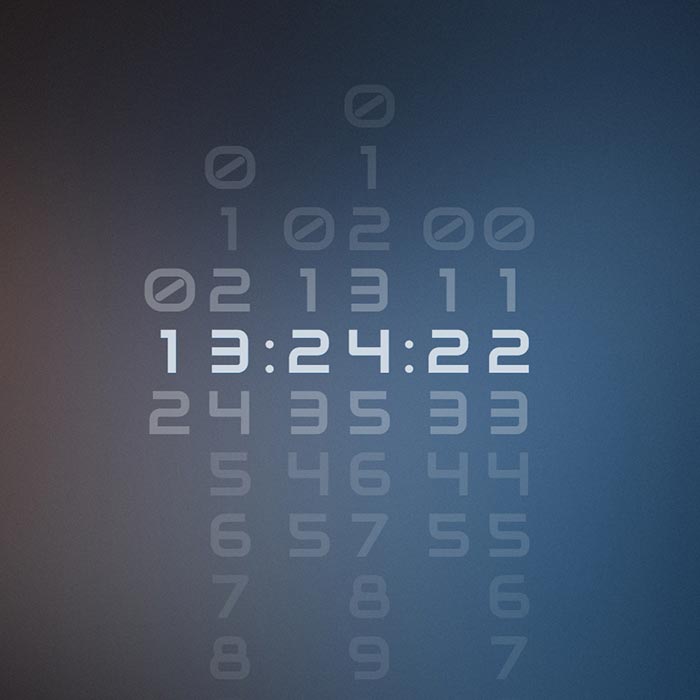 Modern Slide Clock Wallpaper Engine