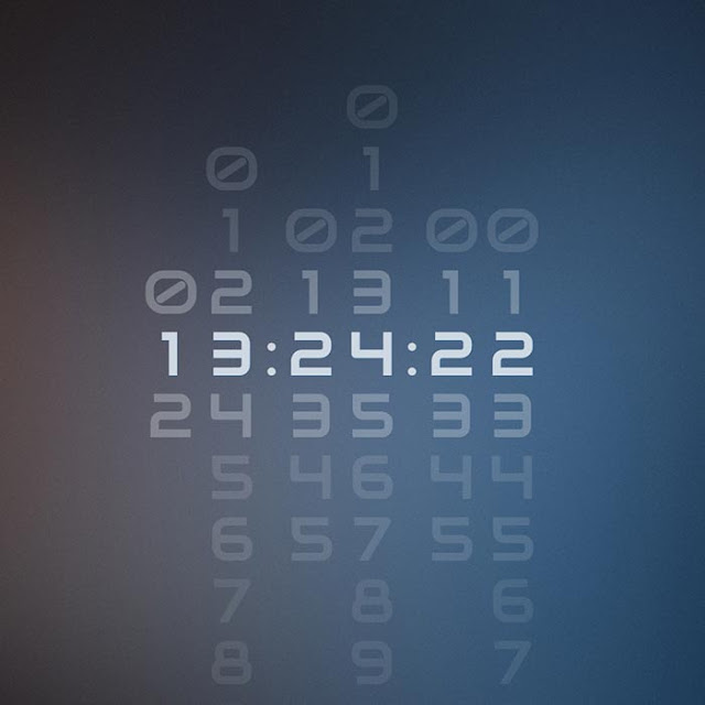 Modern Slide Clock Wallpaper Engine