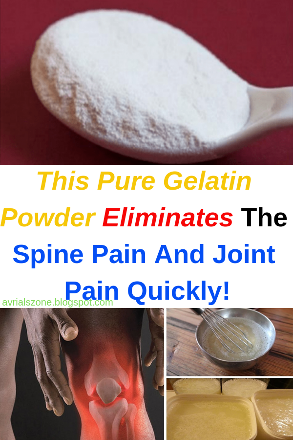 Healthy Beauty and Diet This Pure Gelatin Powder Eliminates The Spine