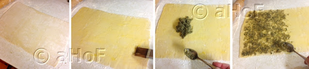 Rolling pastry, Filling Pastry, step by step