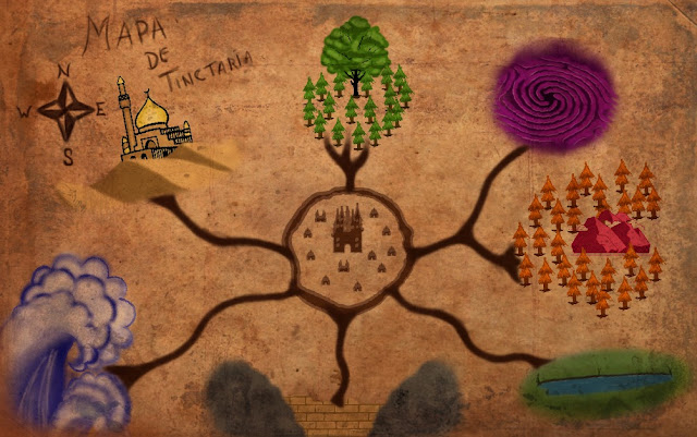 O mapa de Tinctária