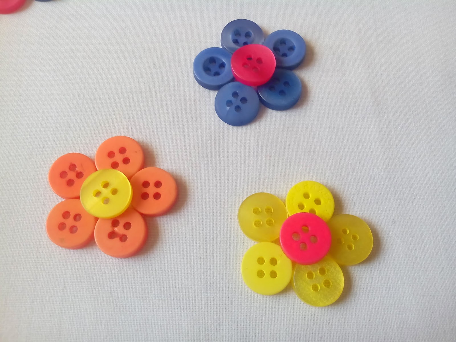 Button flowers