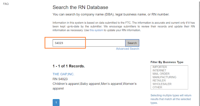 RN number database