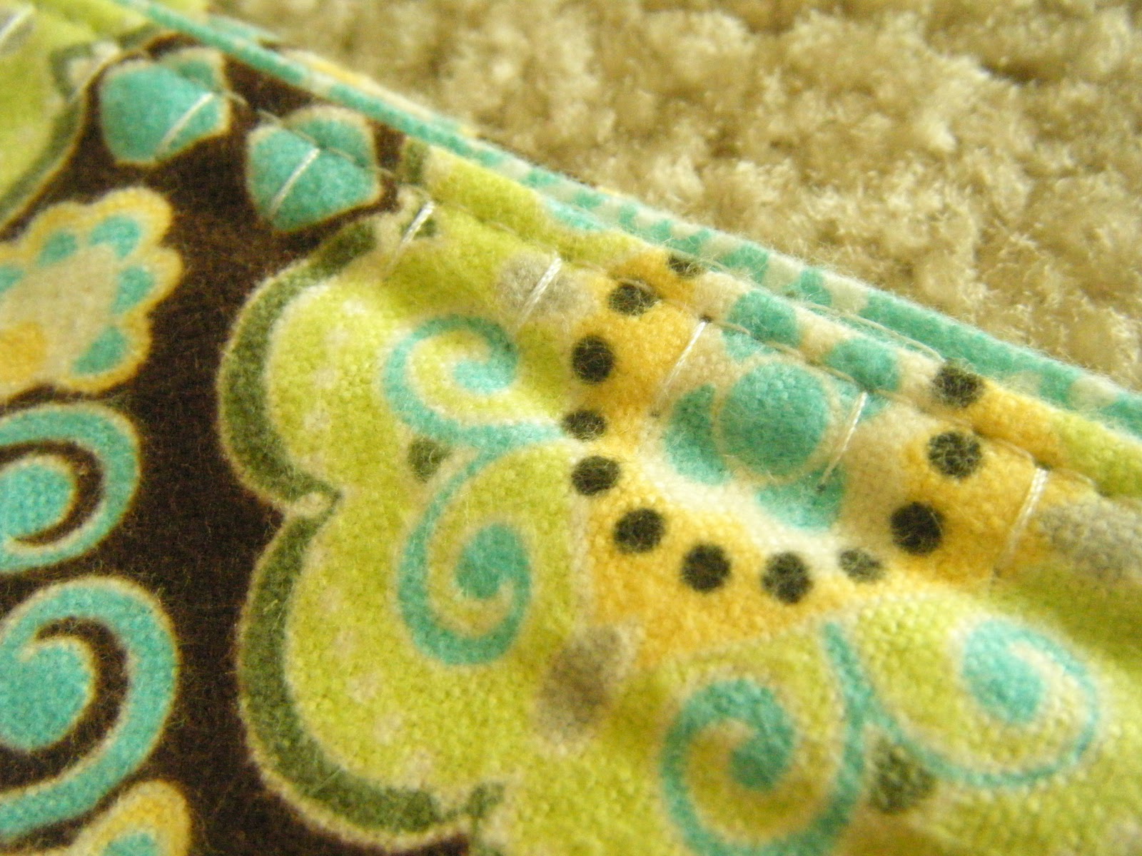 nohemstitch crochet edge receiving blanket {birthday bash tutorial