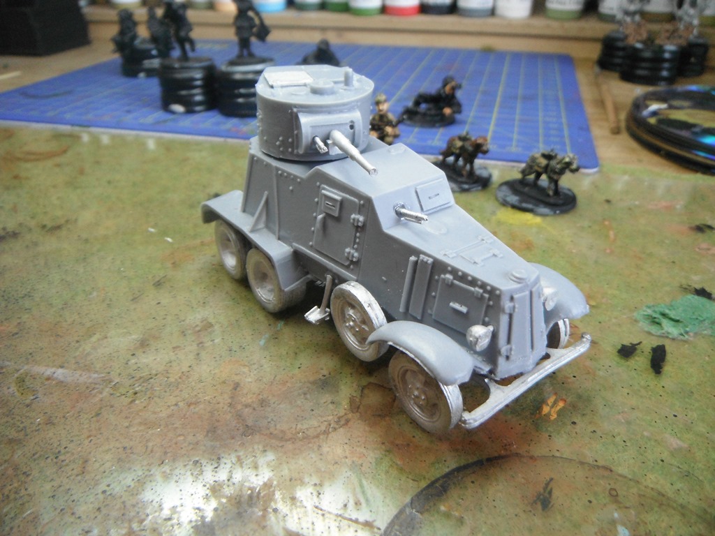 A figure painting therapy project. Completing the Bolt Action Soviets.