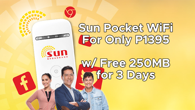 Sun Lte Pocket Wifi Priced At Php1395 With Free 250mb Data For 3 Days Pinoytechsaga