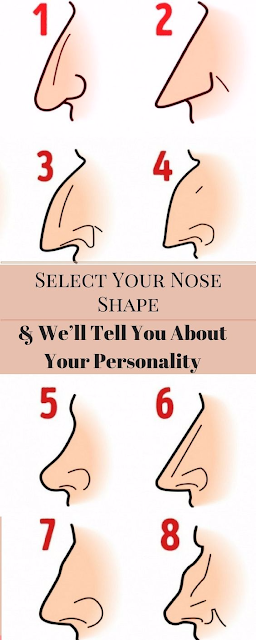 SELECT YOUR NOSE SHAPE AND WE’LL TELL YOU ABOUT YOUR PERSONALITY