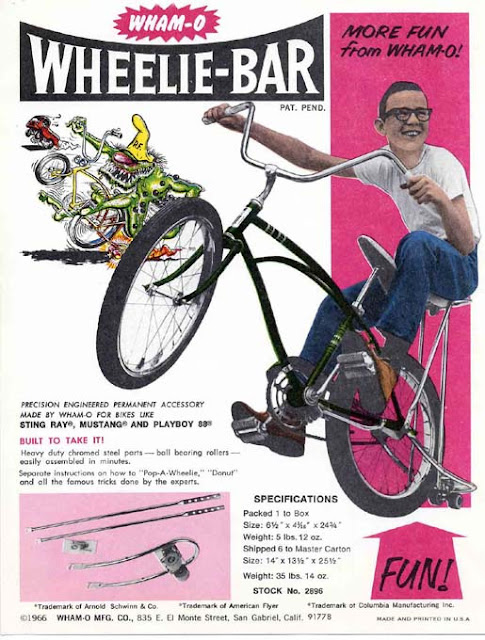 schwinn stingray wheelie bar