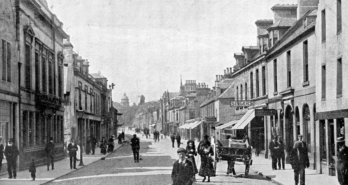 Tour Scotland Old Photographs High Street Elgin Scotland