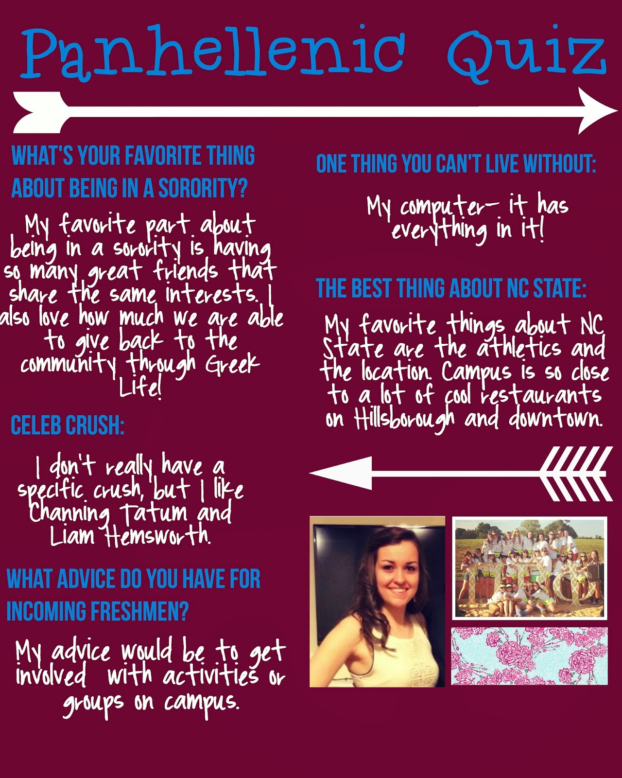 NC State Panhellenic Association President Spotlight Taylor Humphrey