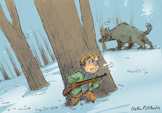 The scifi papers: The "Peter and the wolf" sketches"