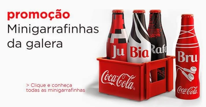 Promoção Minigarrafinhas da galera Coca-Cola