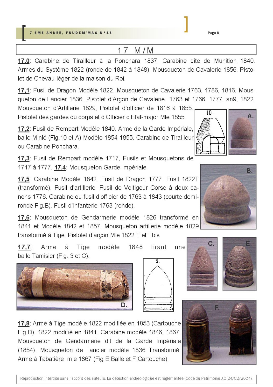 mon petit blog détection... Identification Les balles francaise de 1717 à 1914