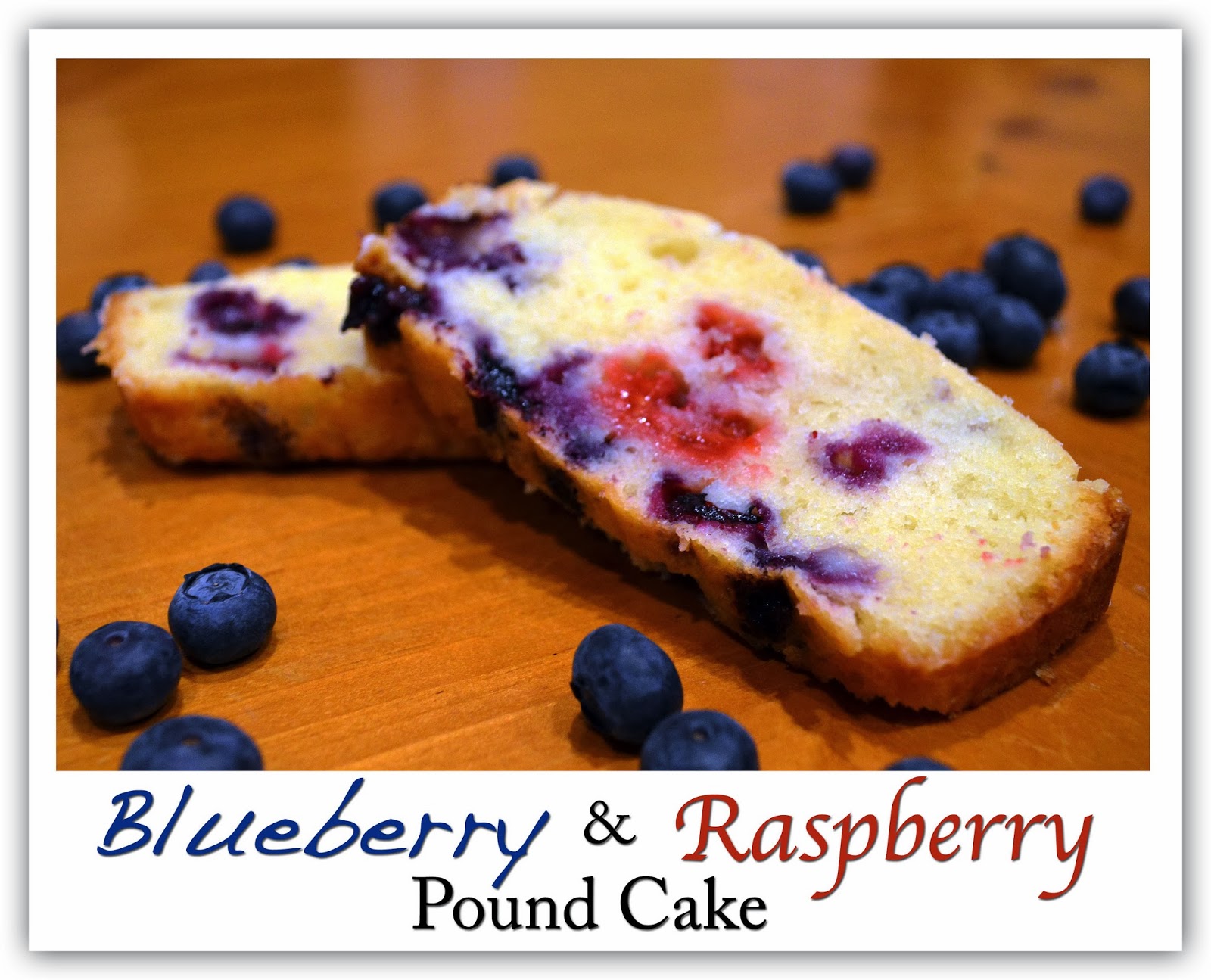 Simply Sweet Blueberry & Raspberry Pound Cake