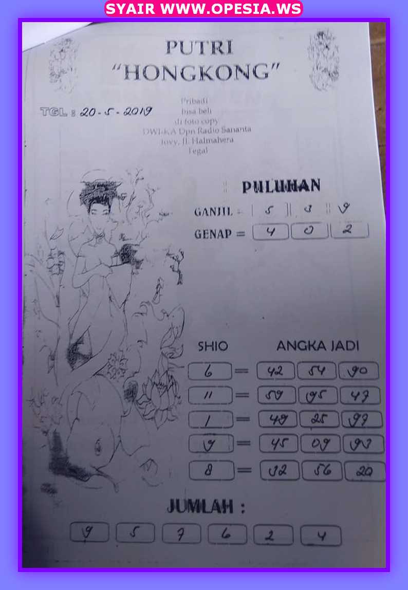 Kode Syair Hk Senin 20 Mei 2019 Kode Syair Sgp Hk Sd Motesia