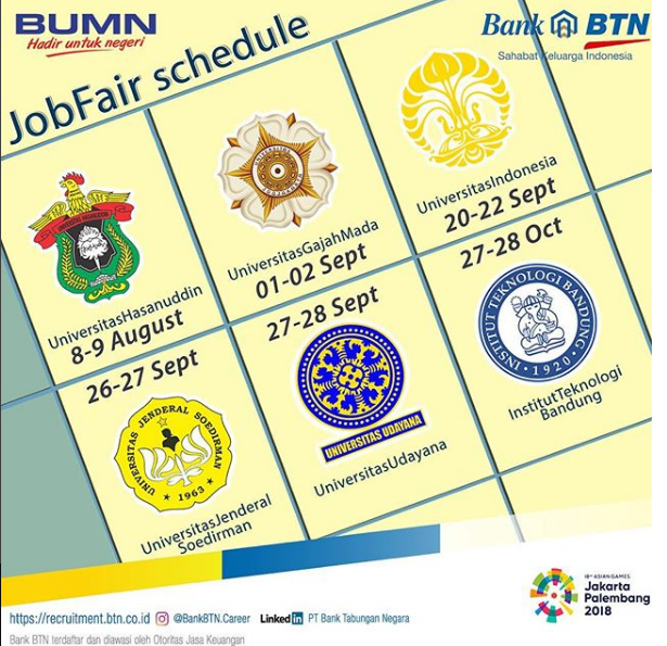 Penerimaan Calon Karyawan Bank Tabungan Negara (Persero) Tbk Tahun 2018 Penerimaan Calon Karyawan Bank Tabungan Negara (Persero) Tbk Tahun 2018
