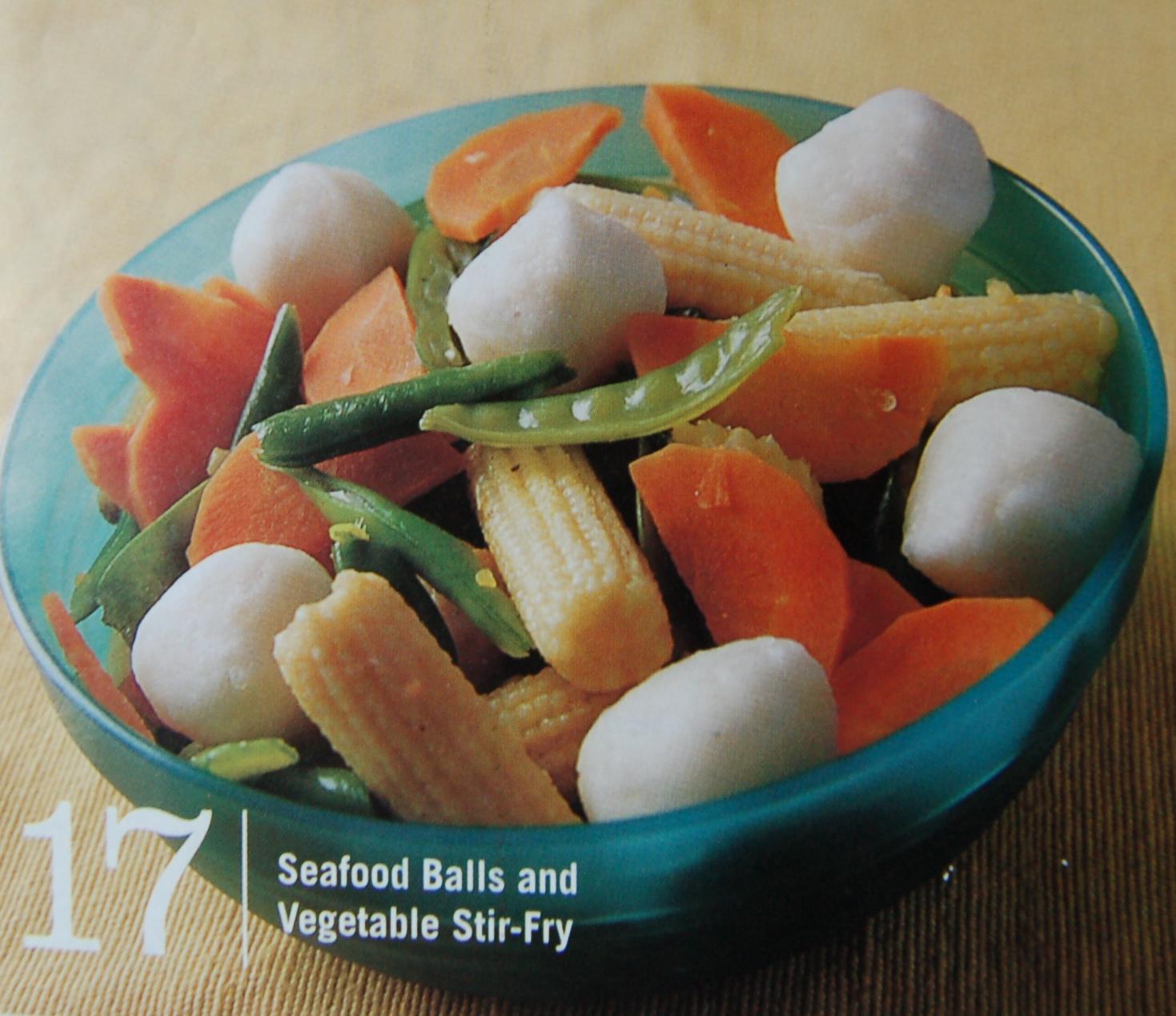 Kusina ni Ina Seafood Balls and Vegetable StirFry