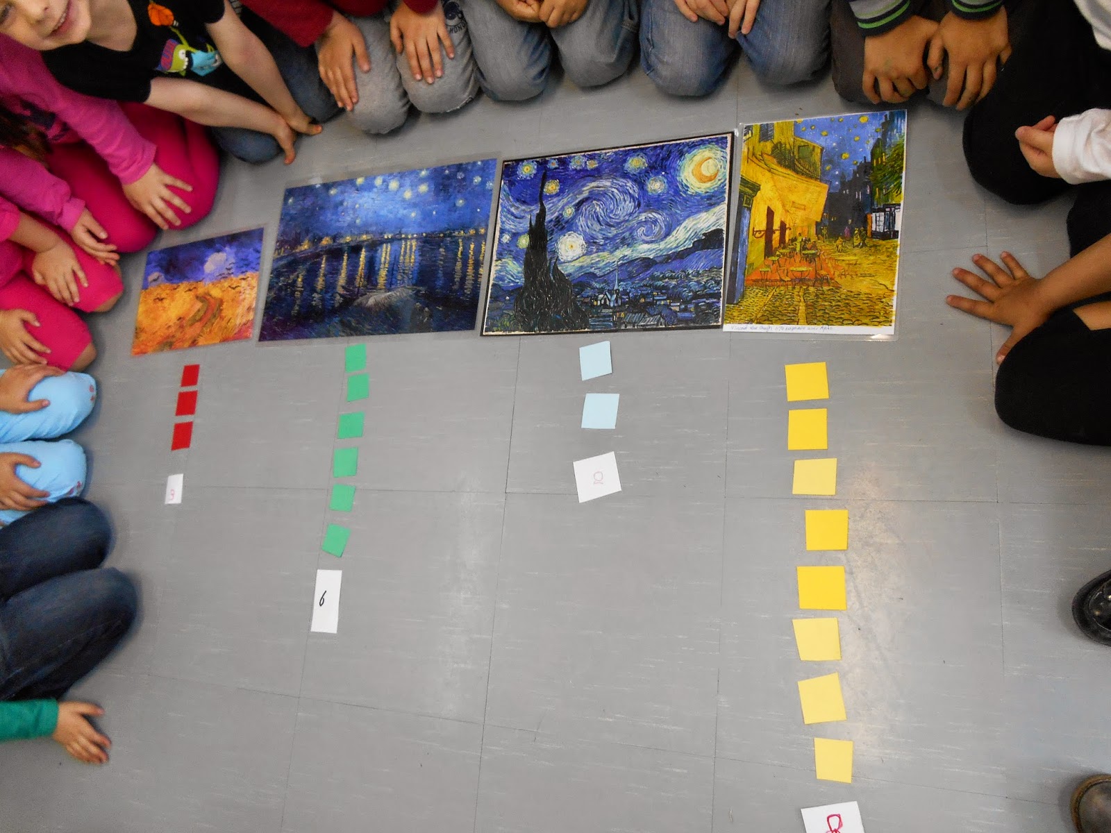 Kindergarten Art Class: ΙΡΙΔΕΣ ΚΑΙ VINCENT VAN GOGH