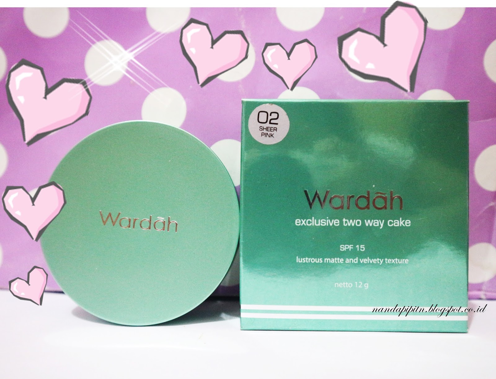 REVIEW Bedak WARDAH Exclusive Two Way Cake No.02 (Sheer Pink) - Nanda