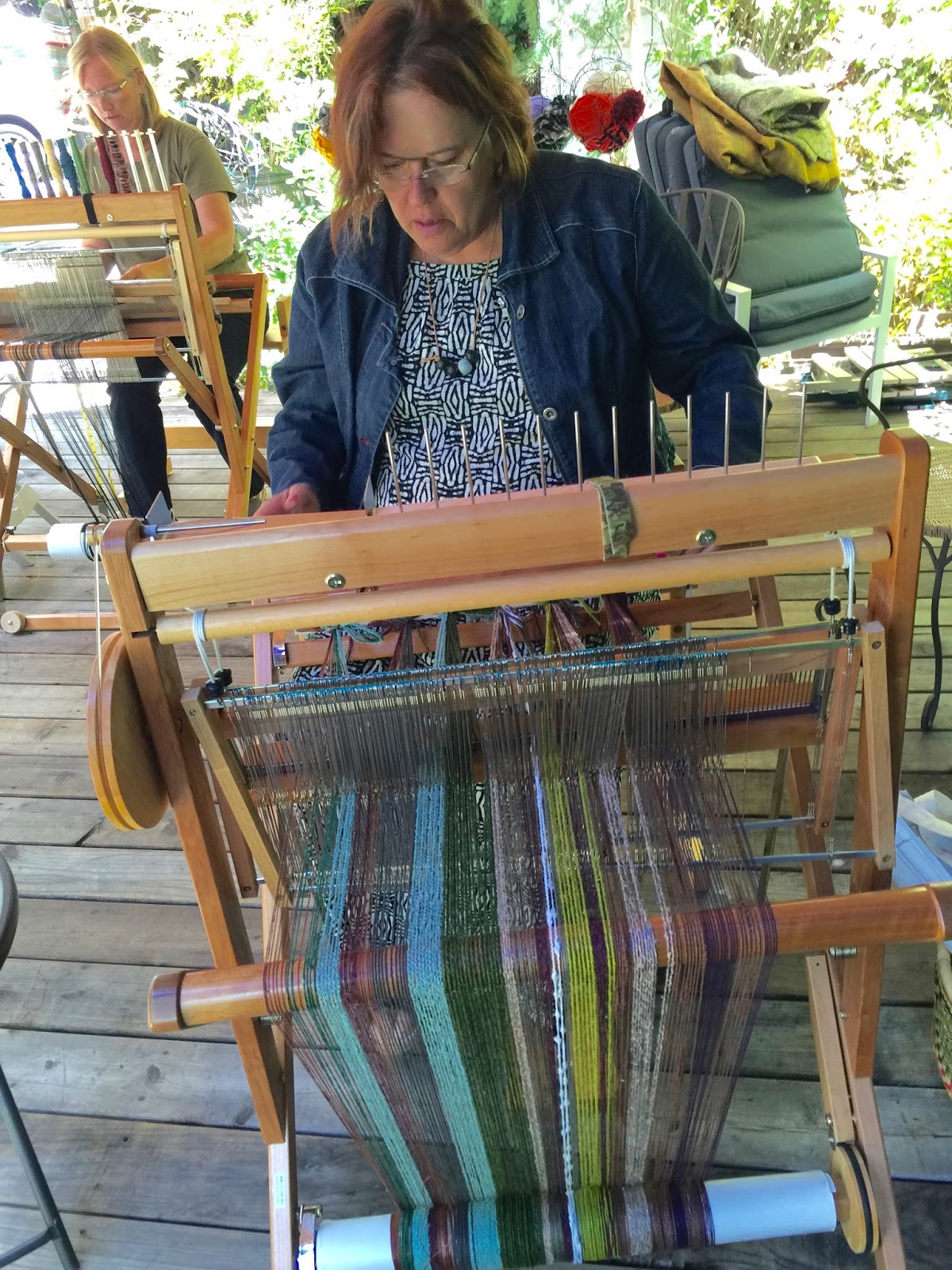 CENTERING WITH FIBER Saori weaving classes in Santa Cruz CA, My new
