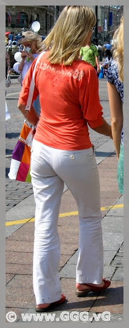 Women wear white pants