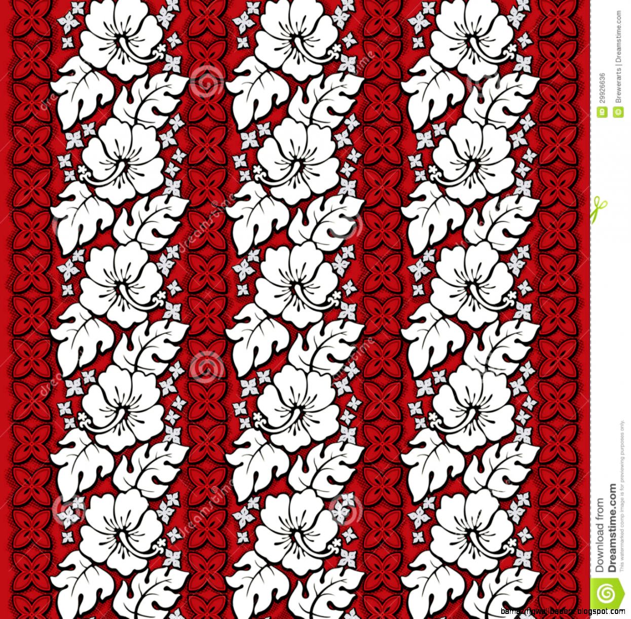 Retro Hawaiian Pattern Royalty Free Stock Photography   Image