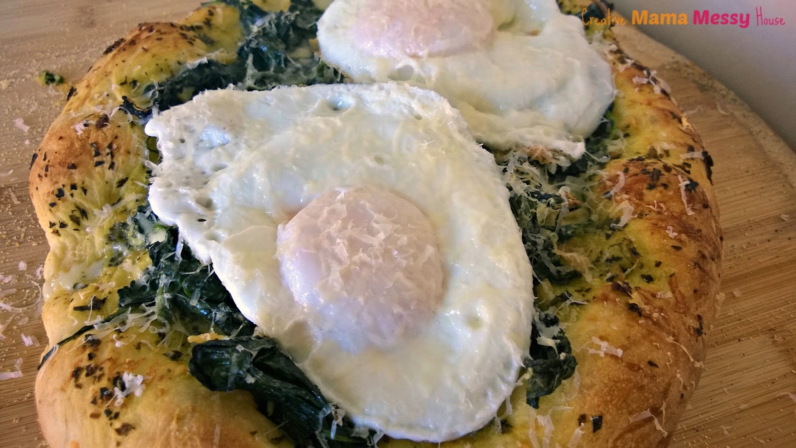 Creative Mama, Messy House: Spinach, Kale, and Garlic Pizza (and tips ...