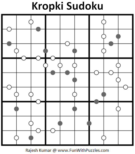 Kropki Sudoku Puzzle (Fun With Sudoku #323)