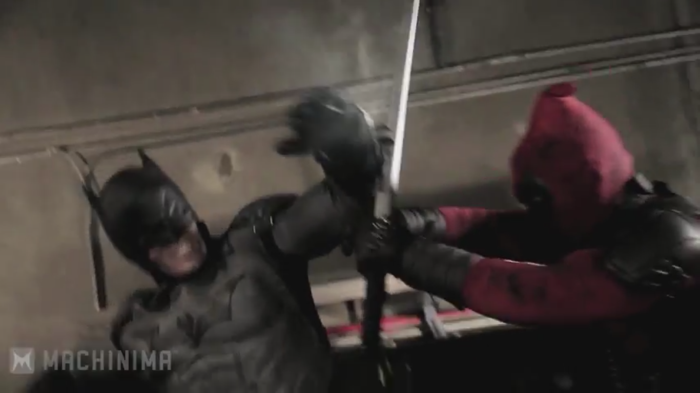 Bat In The Sun Batman Vs Deadpool