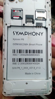 SYMPHONY P6_1_XXX_V01.8_V1.0  FLASH FILE LCD CAMERA FIX OFFICIAL FIRMWARE 1000% TESTED