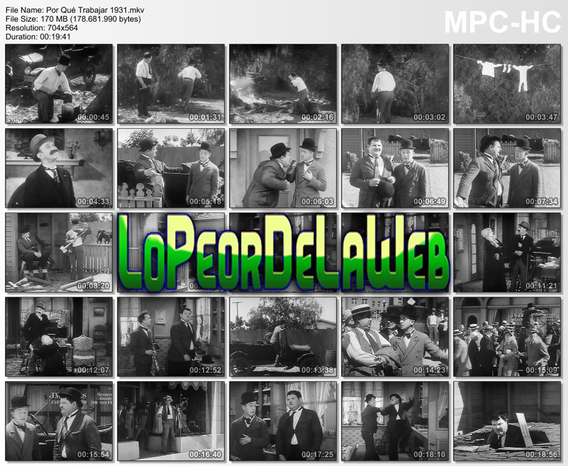 Laurel & Hardy - Tres cortos de 1931 (Dual Subtitulado)